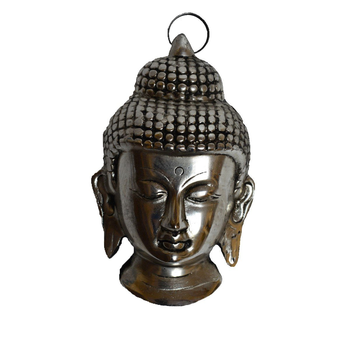Ecraftindia Metal Resting Buddha on Knee | Brown