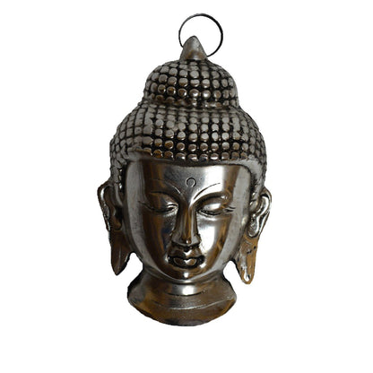 Ecraftindia Metal Resting Buddha on Knee | Brown