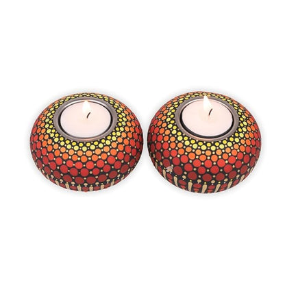 Hobby India Diy Diwali Candle Holder Painting Kit – Handcrafted Wooden Tealight Holders With Painting Supplies | Festive Home Decor