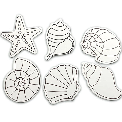 TOYKRAFTT Art N Craft Kit for Kids, Creative & DIY Toys, Kids Activity for Age of 8+ Year - Seashells Fridge Magnets
