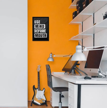 ArtX Paper Use Mind Motivational Quotes Framed Wall Art Painting