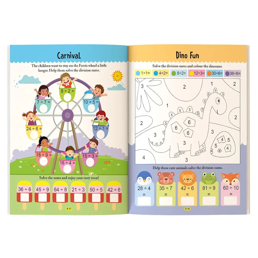Addition, Subtraction, Multiplication and Division Maths Activity Book for Children Ages 6+ | 250+ Math Activities for Early Learning | The Book Tree Books