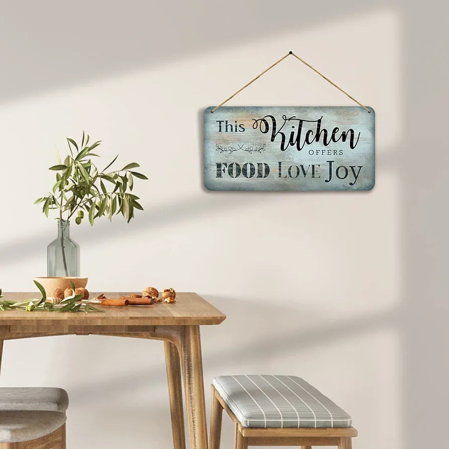 kotart MDF Wall Hanging Home Decor Items for Kitchen Cafe Restaurant Bar 1