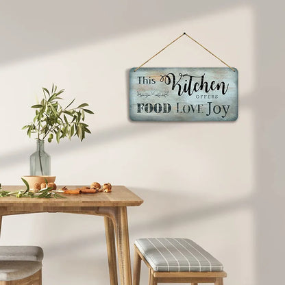 kotart MDF Wall Hanging Home Decor Items for Kitchen Cafe Restaurant Bar 1