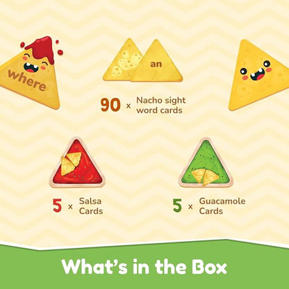 Bloomingo Learning Kit | Sight Words With Nachos | Learn Words With Nachos, Boosts Early Literacy & Confidence With Fun Word Challenges