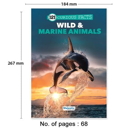 121 Wild & Marine Animals Facts Book for Kids Ages 8+ | Educational Paperback with Colourful Images & Bold Text | 121 Curious Facts for All Ages by Majestic Book Club