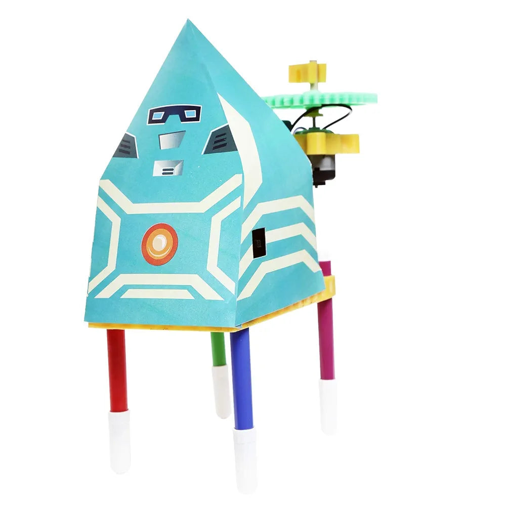 Genius Box - Play Some Learning Genius Box Educational Toy - Play Some Learning 3 in 1 Activity S.T.E.M Learning Kit for Children Age 7+ : Wiggle Bot Activity Kit - Multicolor