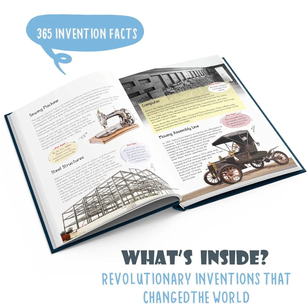 Majestic Book Club’s Big Book of Inventions | 365 Fascinating Facts | Educational Encyclopedia For Kids Age 8+ | Fact Book