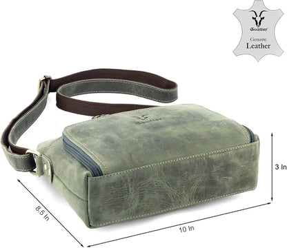 Goatter Genuine Leather Casual Sling Bag for Girls and Women
