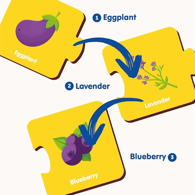 Mini Leaves Colors 3 Piece Puzzle Color Matching Puzzle Set of 5 | Montessori Early Educational Pre School Puzzle Toys for Kids