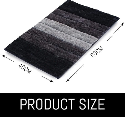 Luxe Home International Microfiber Bath Mat Soft Anti Slip Skid Luxury Mats 40X60 Cm  Colour Anthra