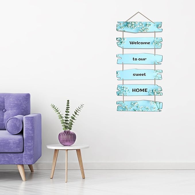Artvibes Decorative Wall Hanging Wooden Art Decoration Item for Home Decor | Quotes Decor Item | Set of 6
