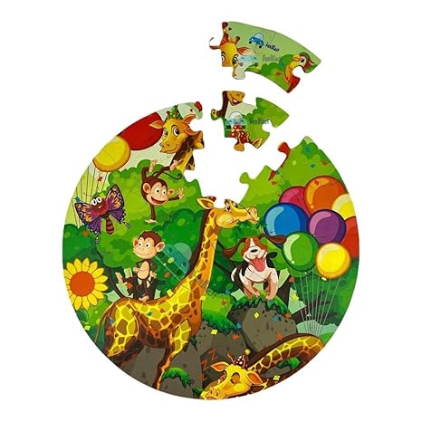 FunBlast Jungle Theme Animal Jigsaw Puzzle for Kids Jigsaw for Kids 3+Years Above