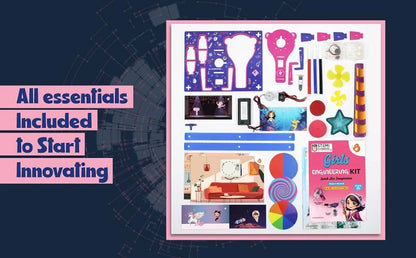 Butterfly EduFields 100+ STEM Engineering Project Kit for Girls Ages 8 10 12 15 Years | Ultimate DIY Science Experiments for Kids | Educational Engineering Toys Best Birthday Gift idea