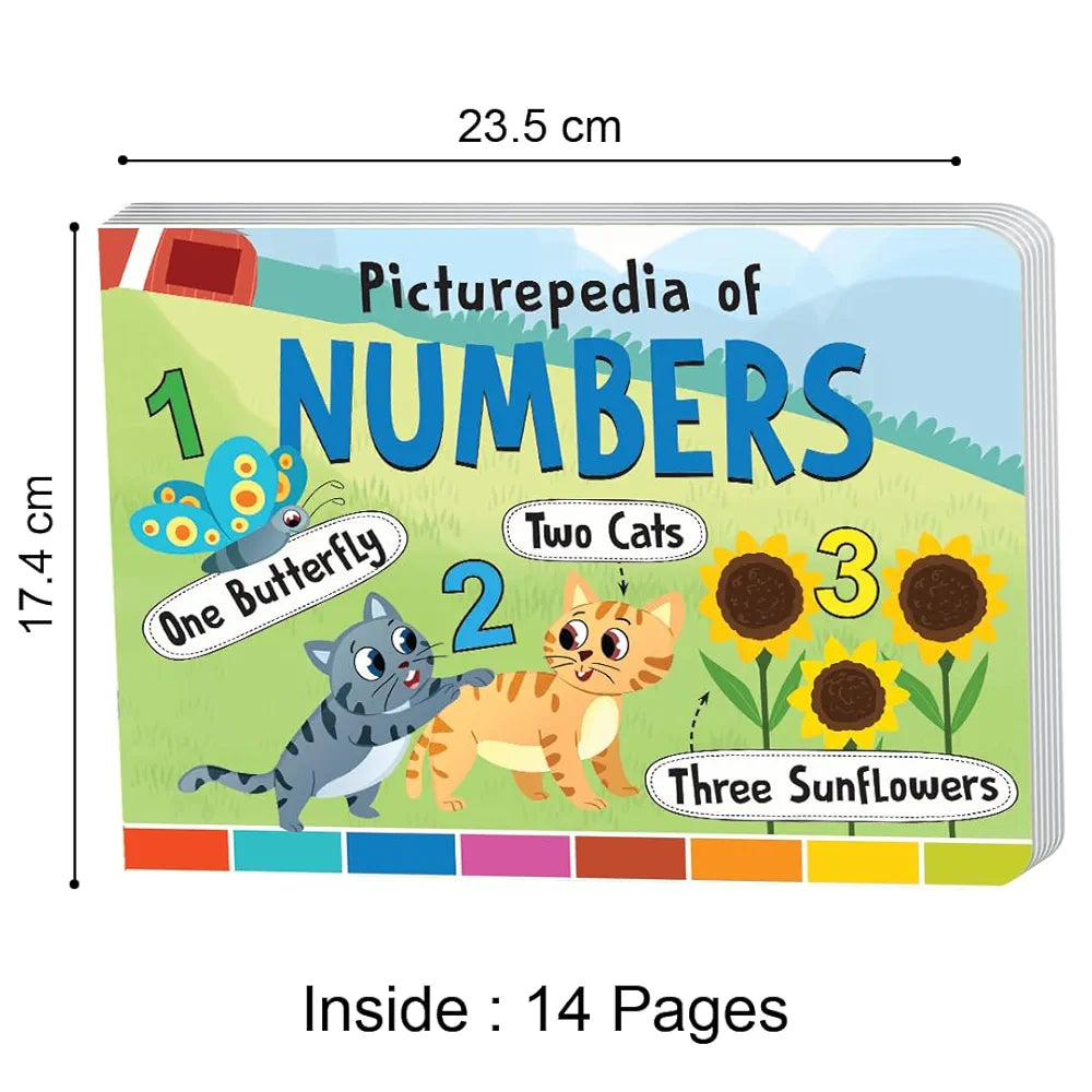 The Book Tree Picturepedia of Numbers I Board Book for Kids Age 2+ I Bright & Colourful Pictures I Easy-to-Read Word Labels I Builds Vocabulary I Early Learning Picture Books for Children by Majestic Book Club