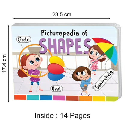 The Book Tree Picturepedia of Shapes I Board for Kids Age 2+ I Bright & Colourful Pictures I Easy-to-Read Word Labels I Builds Vocabulary I Early Learning Picture Books for Children by Majestic Book Club
