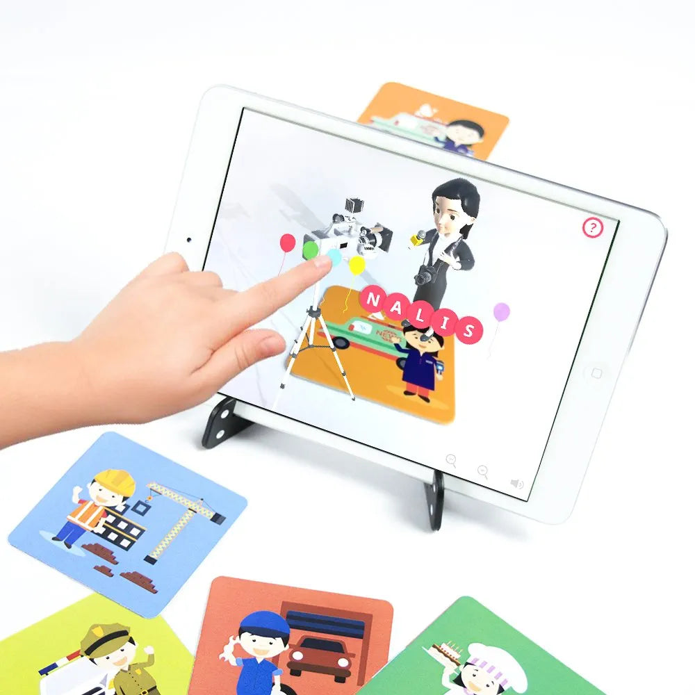 PlayShifu 60 Profession Flashcards for Kids - 4D Educational iOS and Android Jobs Augmented Reality Based Fun Learning, Interactive Game 