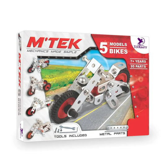 Toykraft: Mechanics Toys for Boys Girls, Mechanic Set, Birthday Gift for Boys Girls 5 6 7 8-Year-Old, STEM Toys, Ultimate Science Kit, Construction Set - 5-in-1  Multicolor