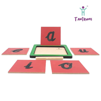 Tantrums Coloured Sand Paper with Tray| Learning Fun Education Puzzle Learning Aid for Kids  