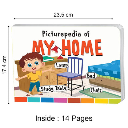 The Book Tree Picturepedia of My Home I Board Book for Kids Age 2+ I Bright & Colourful Pictures I Easy-to-Read Word Labels I Builds Vocabulary I Early Learning Picture Books for Children by Majestic Book Club