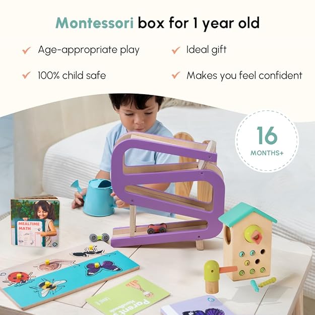 Curious Cub Montessori Learning Wooden Toys | Box 8 | Brain Development Problem/puzzle Solving | Hand-eye Coordination