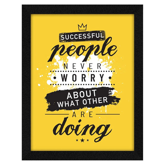 ArtX Paper Motivational Quotes Successful People Wall Frame Art Painting