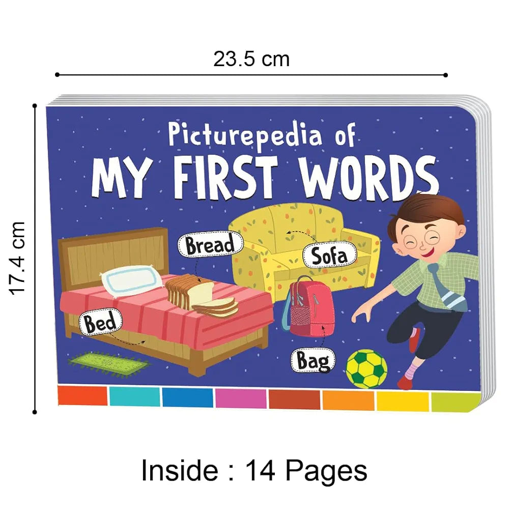 The Book Tree Picturepedia of My First Words I Board Book for Kids Age 2+ I Bright & Colourful Pictures I Easy-to-Read Word Labels I Builds Vocabulary I Early Learning Picture Books for Children by Majestic Book Club
