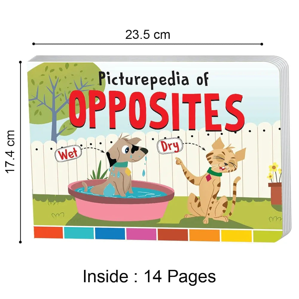 The Book Tree Picturepedia of Opposites I Board Book for Kids Age 2+ I Bright & Colourful Pictures I Easy-to-Read Word Labels I Builds Vocabulary I Early Learning Picture Books for Children by Majestic Book Club