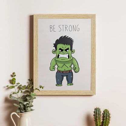 ArtX Wall Paintings Superheroes Kids Room Wall Frame Set Of 4