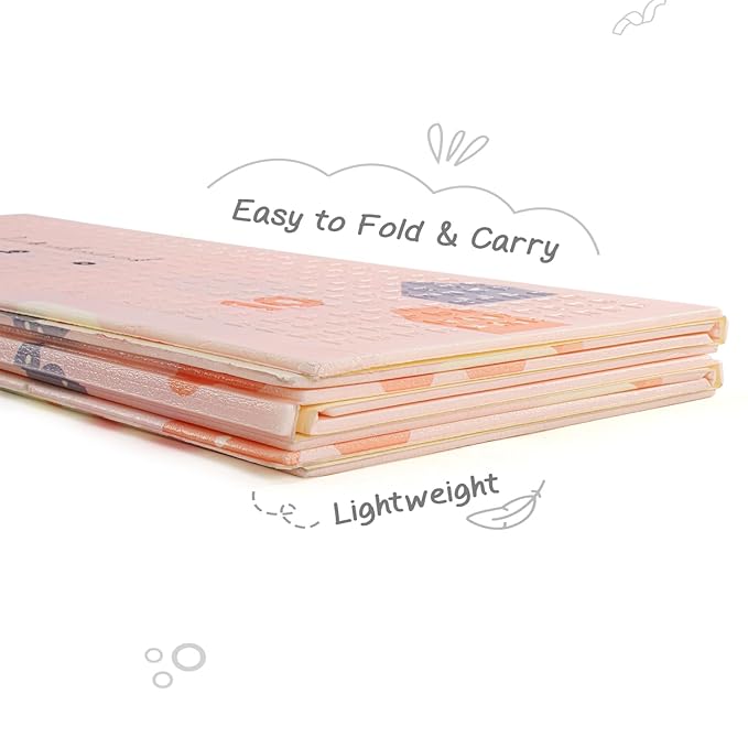 Firstcry Intelliskills Premium Extra Large Reversible Alphabet & Number Play Mat for Babies | Learning & Crawling Foldable Baby Mats for Floor