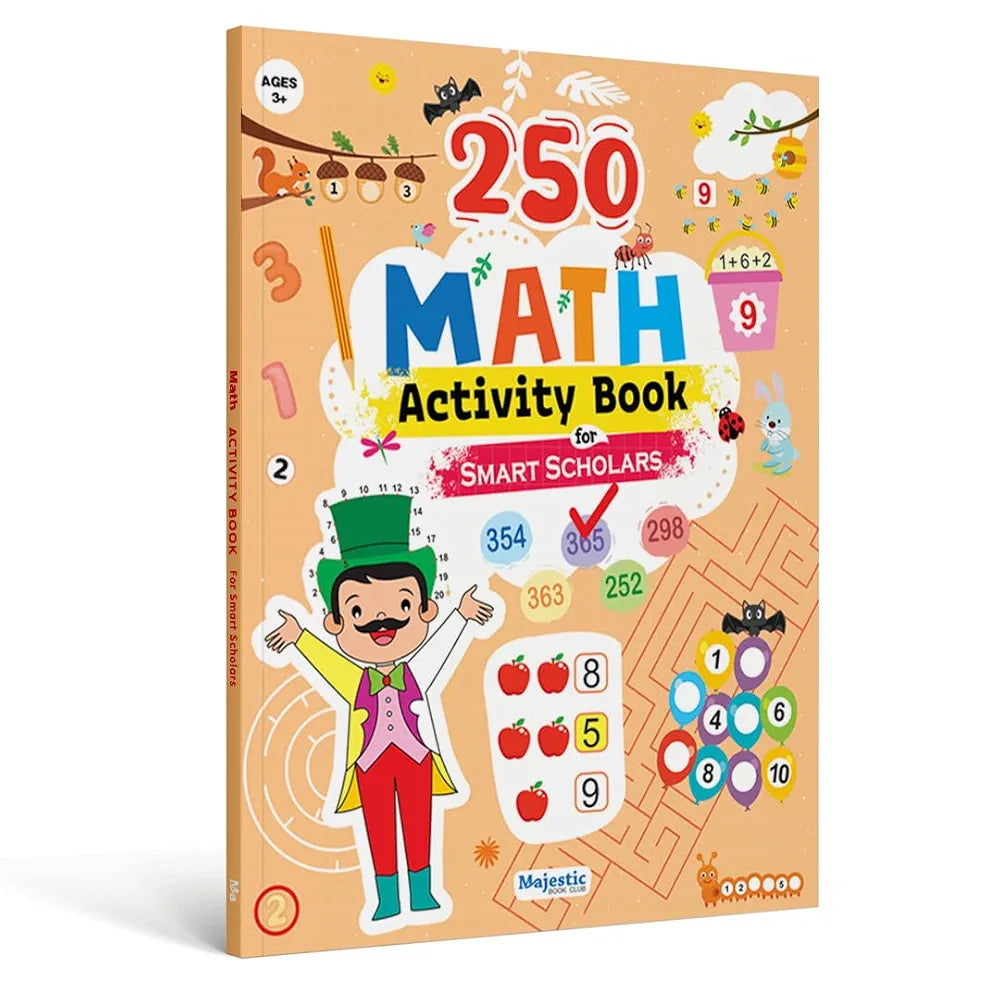 Maths Activity Book for Age 3+ | 250 Engaging, Skill-Booster Activities | Builds Focus and Fine-Motor Skills | Fun Learning | The Book Tree Books