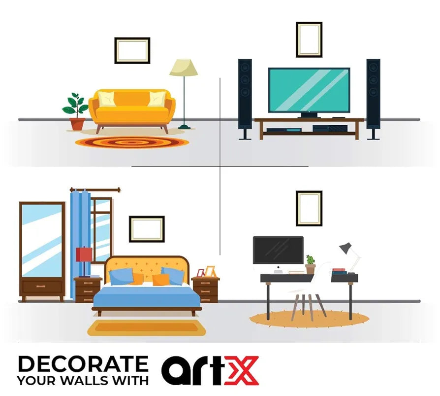 ArtX Paper Premium Rajasthani Bani Thani And Banna Traditional Wall Art Painting Set of 2