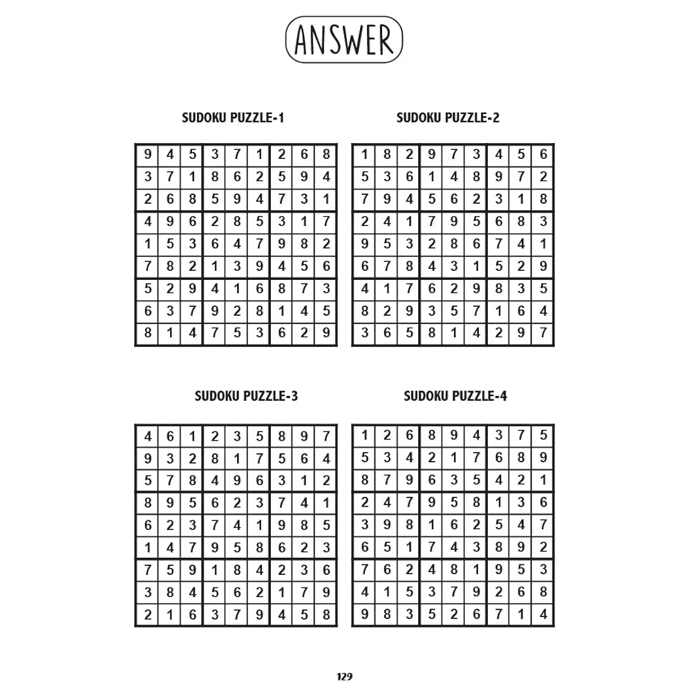 Sudoku Level 4 Expert for Kids  - Ultimate Brain Games with 120+ Complex Puzzles for Ultimate Brain Development in children - | The Book Tree Books