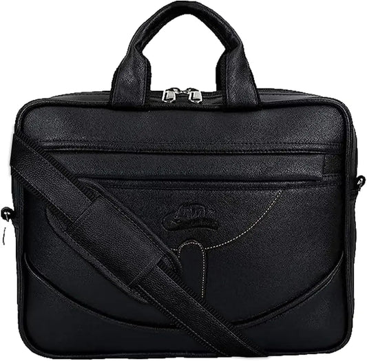 Leather World Pu Leather Mini 14 inch Laptop Office Bag | Office Bag | Messenger Bag | Travel Bag