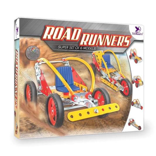 Toykraft: Mechanics Toys for Boys Girls, Mechanical Toys, Birthday Gift for Boys Girls, STEM Educational Toy for Boys 10 Years and Above - M'Tek Road Runners