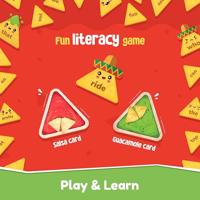 Bloomingo Learning Kit | Sight Words With Nachos | Learn Words With Nachos, Boosts Early Literacy & Confidence With Fun Word Challenges