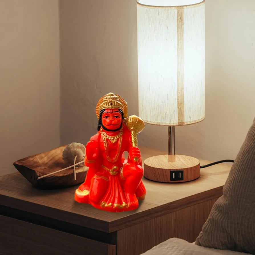 Unovate Orange Lord Hanuman Idol for Car Dashboard
