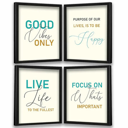 Kotart Good Vibes Only Framed Posters With Frame