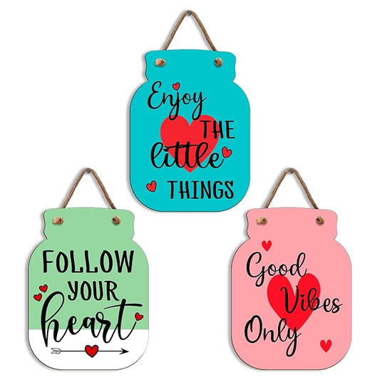 Sehaz Artworks Wall Hanging Decorative Items For Home Home Decor Items For Living Room Positive Vibes Only
