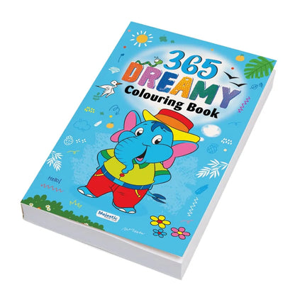 365 Dreamy Colouring Book for Kids | Jumbo Colouring & Activity Book with 368 Pages | Fun Gift for Boys & Girls Ages 3+ | Improves Creativity, Focus & Fine Motor Skills By Majestic Book Club