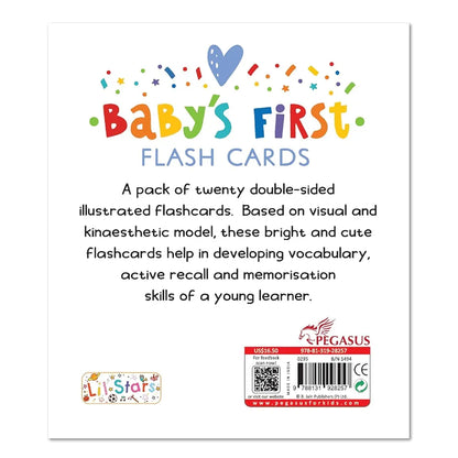 Popcorn Games Fruits and Vegetables Baby's First Board Flash Card Learning Educational for New Born Baby Kids Ages 3 Month+ Best Birthday Gift Early Learning - 20 Cards