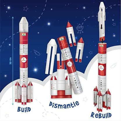 Imagimake Mapology Mangalyaan Isro Rocket Model & Satellite Educational Toys 3D Puzzles