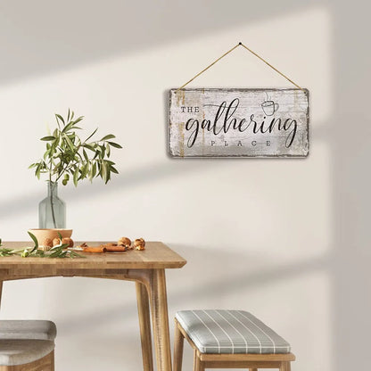 Kotart MDF Wall Hanging The Gathering Place Home Decor for Kitchen