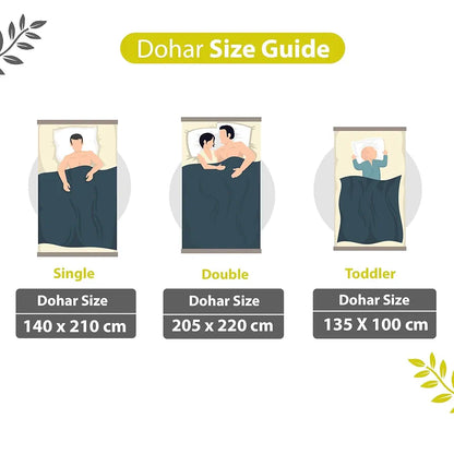 Divine Casa 120 GSM Microfiber Single Dohar Soft & Lightweight Throw Blanket Floral Pattern Colour Tornado
