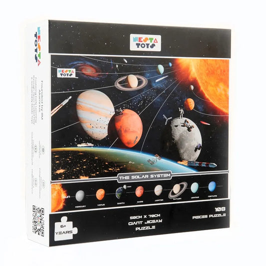 NESTA TOYS - Floor Puzzle & Game, Solar System Jigsaw Puzzle, Educational Toy, Gifts for Boys & Girls Ages 6 to 14 | Space Toys for Kids | 108 pcs, 70 x 50 cm