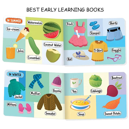 The Book Tree Picturepedia of Seasons I Board Book for Kids Age 2+ I Bright & Colourful Pictures I Easy-to-Read Word Labels I Builds Vocabulary I Early Learning Picture Books for Children by Majestic Book Club