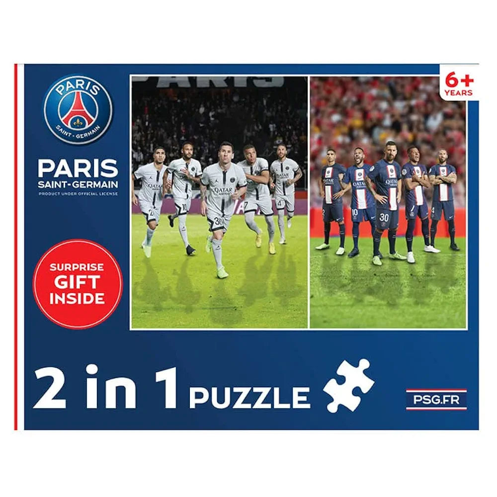 Popcorn Games Premiership Soccer PSG Paris Saint Germain 160 Zigsaw Puzzles 6+ | Messi, Neymar,Sergio & Others - Official Football Licensed Product