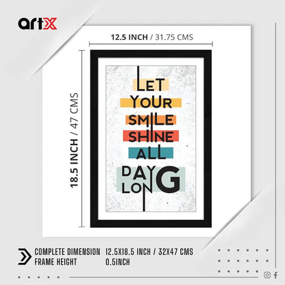 ArtX Paper Motivational Quotes AXI000207-MOT Framed Wall Art Painting