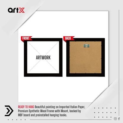 ArtX Paper Motivational Quote If you Light a Lamp Wall Art Painting