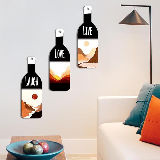 Sehaz Artworks Decorative Items for Home Wall Decoration Items for Living Room Live Love Laugh